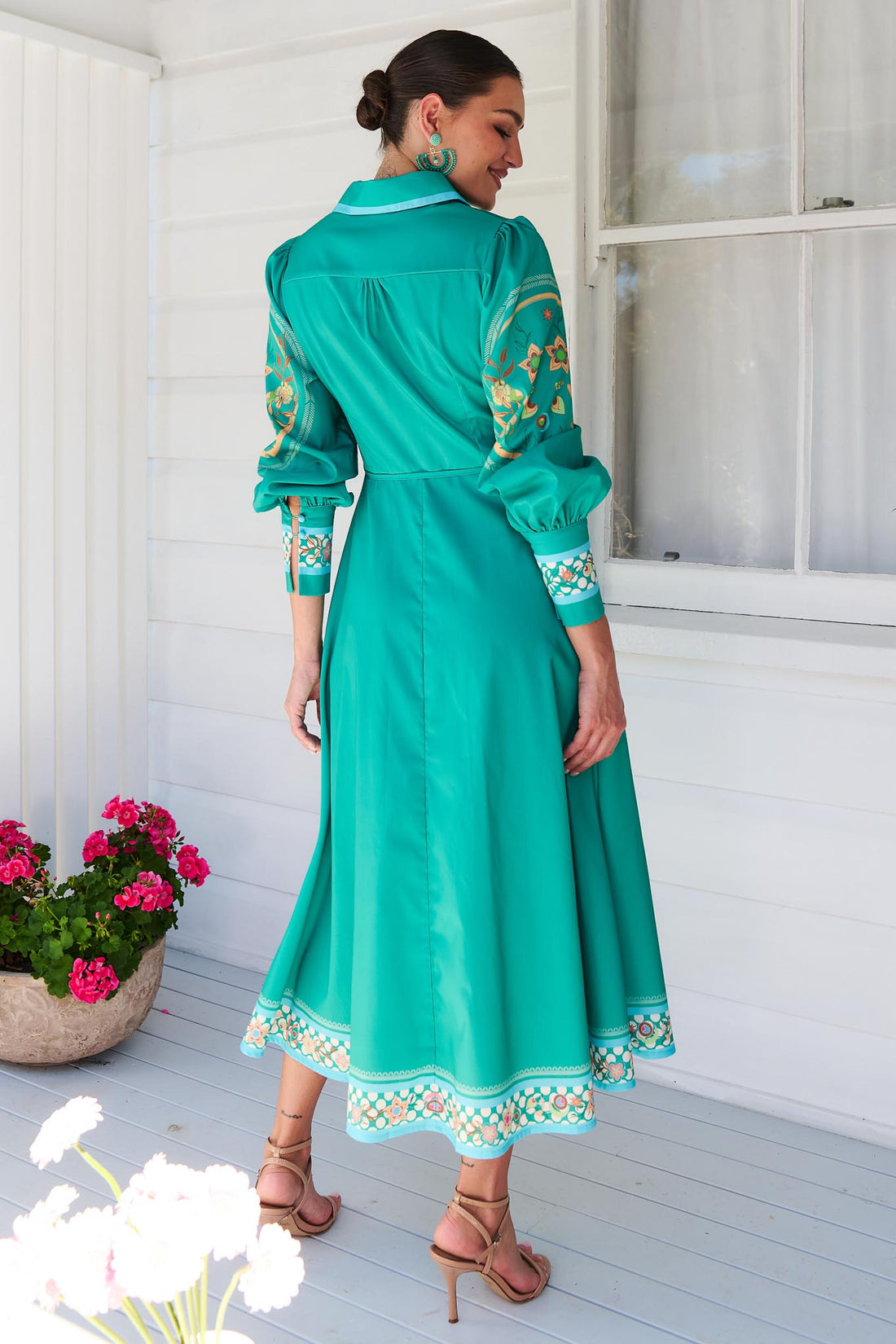 Maran Midi Dress - Exclusive - Jade Green