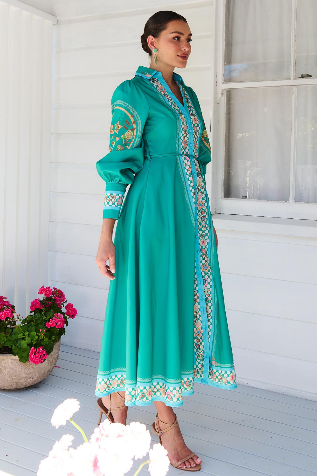 Maran Midi Dress - Exclusive - Jade Green