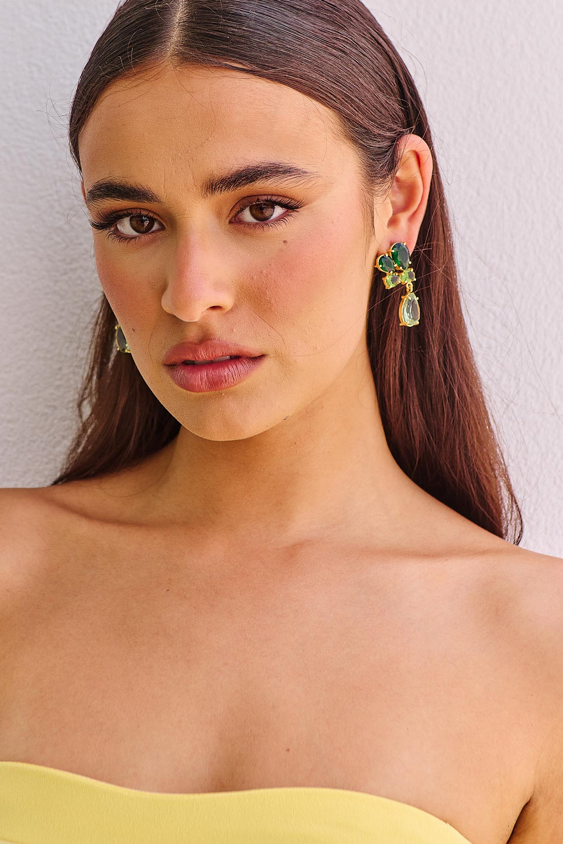 Marilla Gem Earring - Green