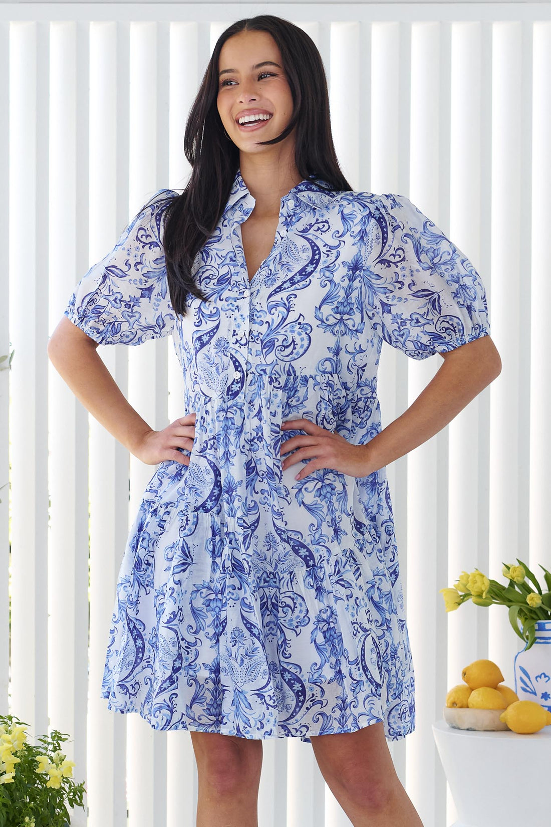 Maris Dress - Blue