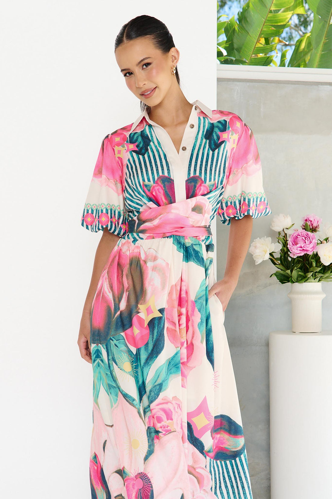 Marisol Maxi Dress - Pink