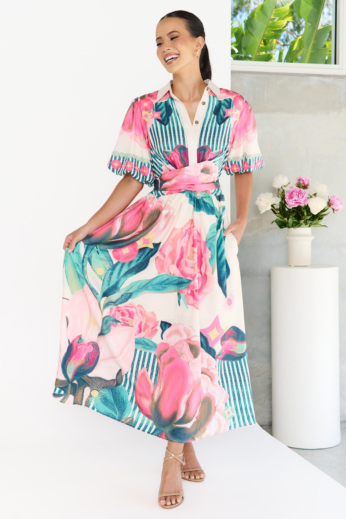 Marisol Maxi Dress - Pink