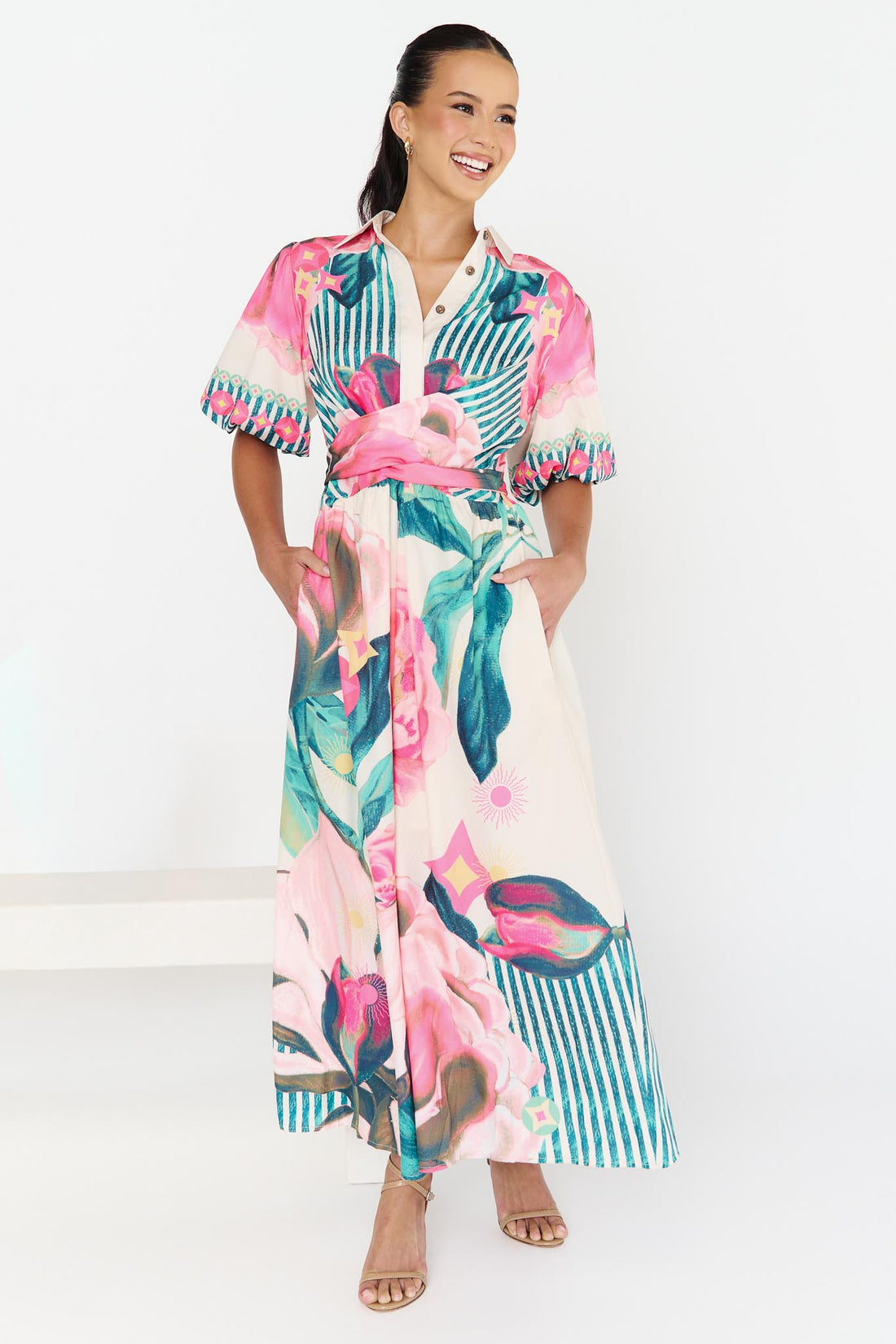 Marisol Maxi Dress - Pink