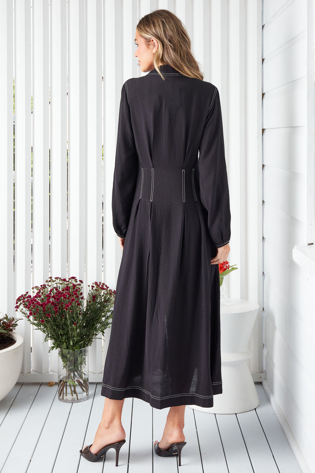 Matilda Midi Dress - Black