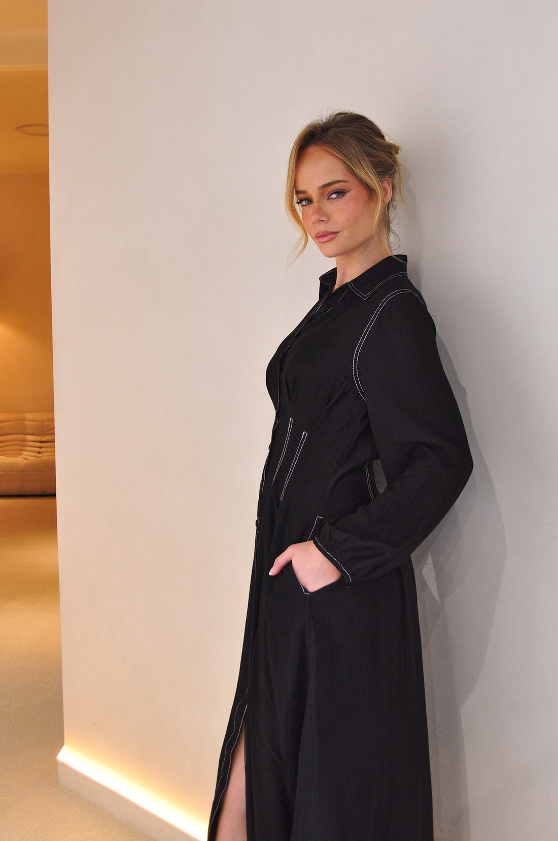 Matilda Midi Dress - Black - FINAL SALE