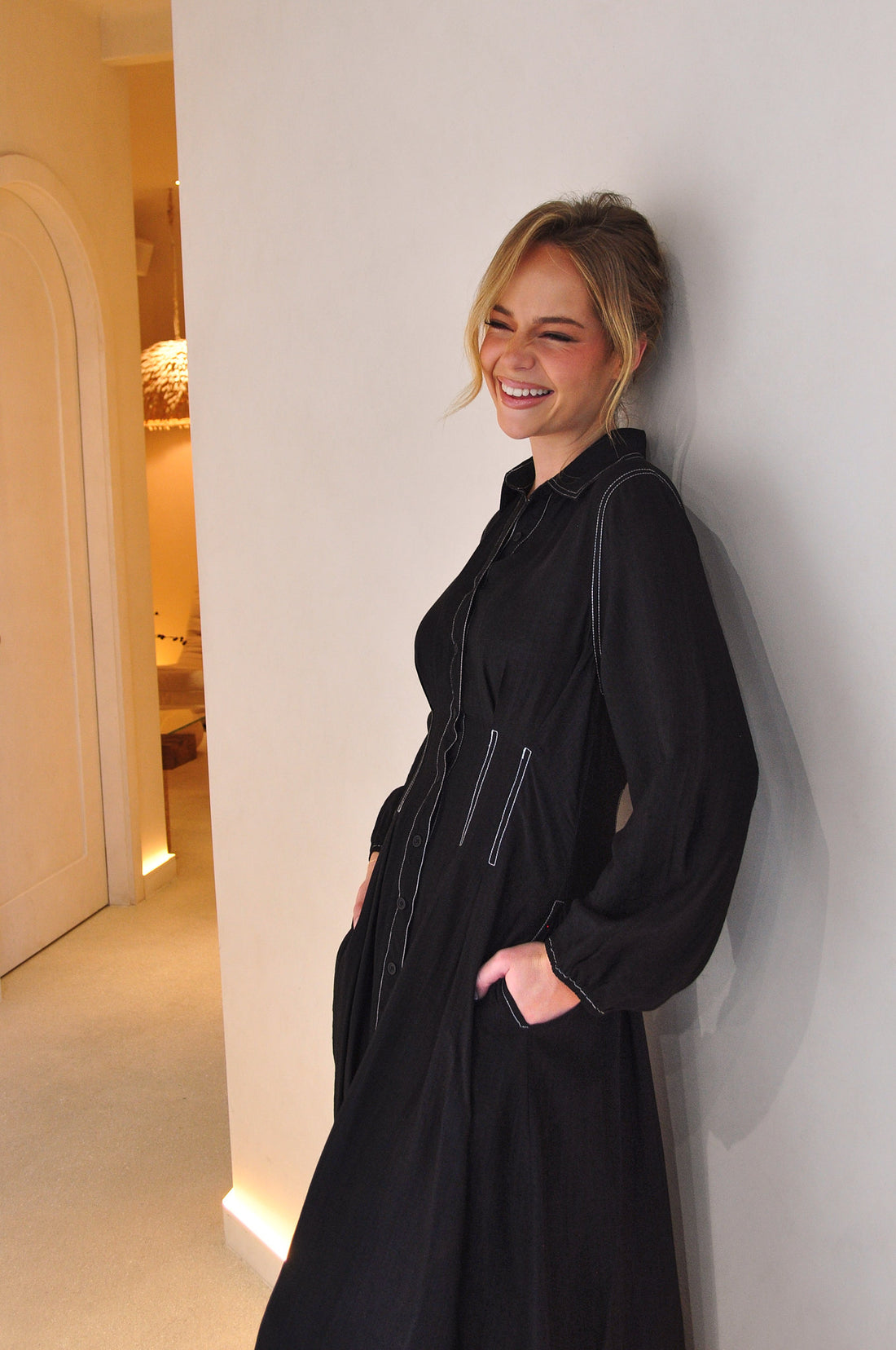 Matilda Midi Dress - Black - FINAL SALE