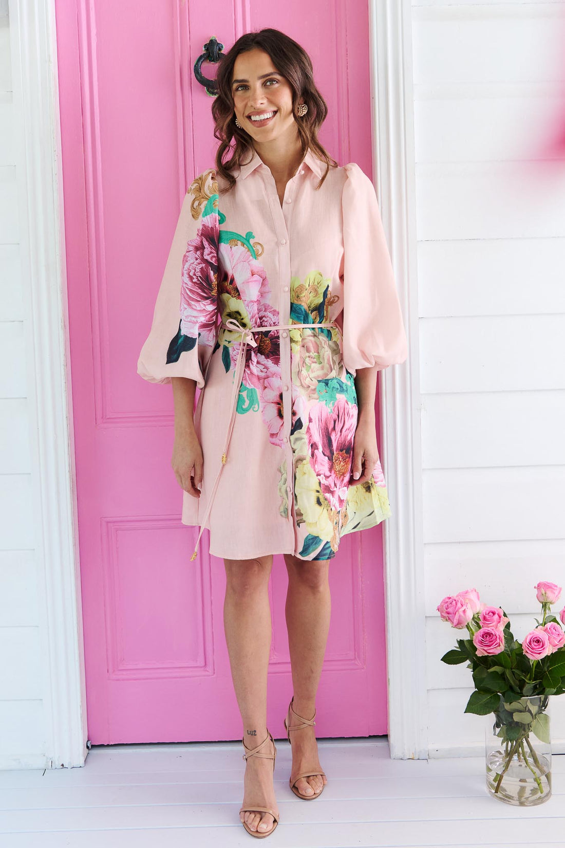 Matilda Mini Dress - Blush Pink