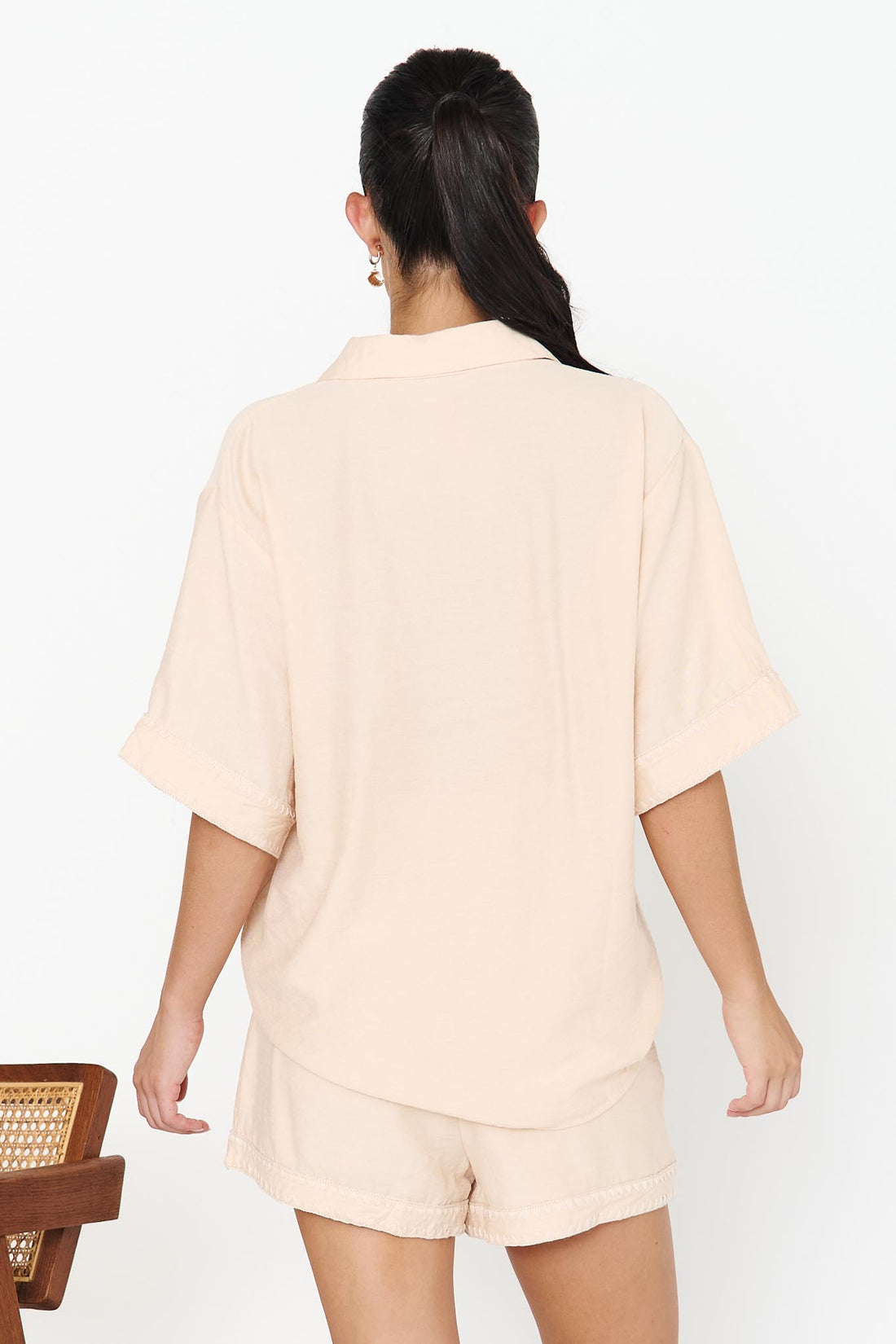 Maui Palm Shirt - Sand - SALE