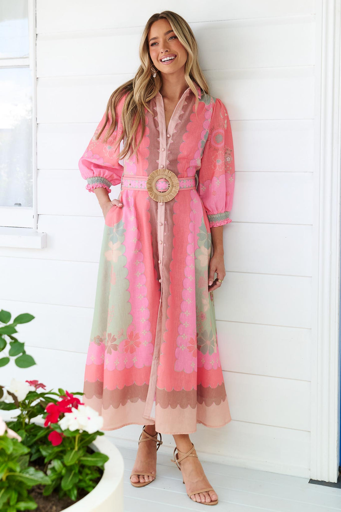 Maya Watermelon Maxi Dress