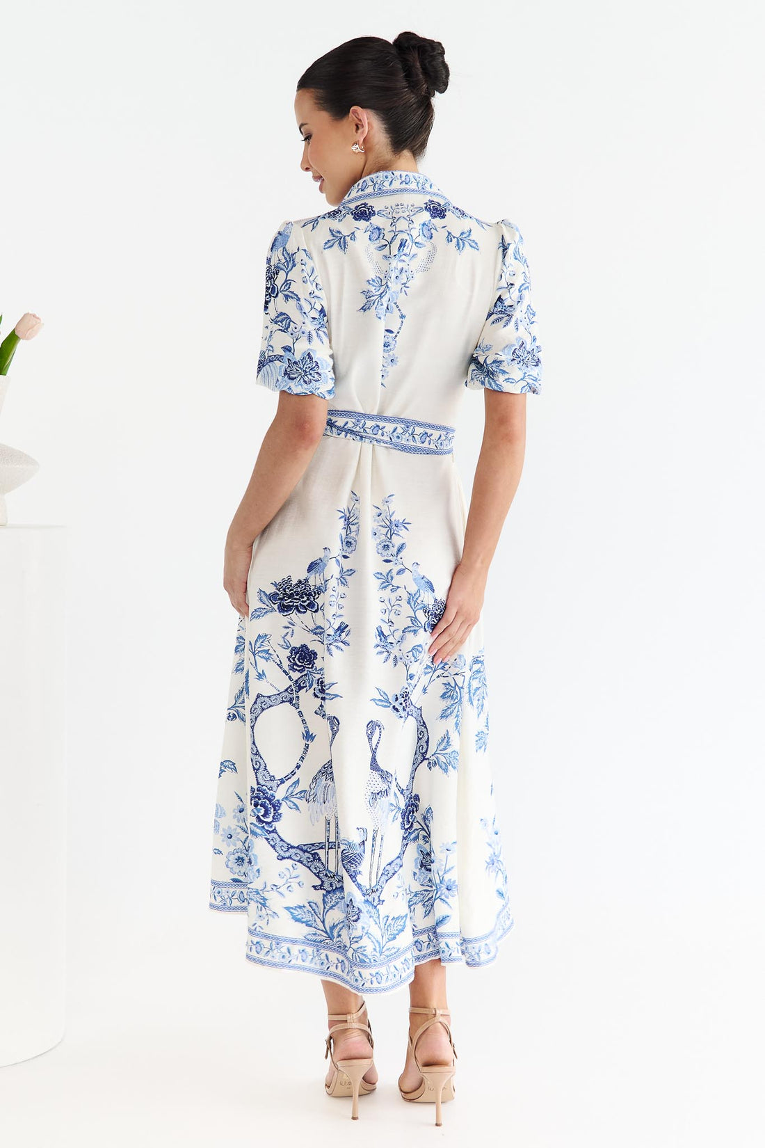 Meredith Maxi Shirt Dress - Blue