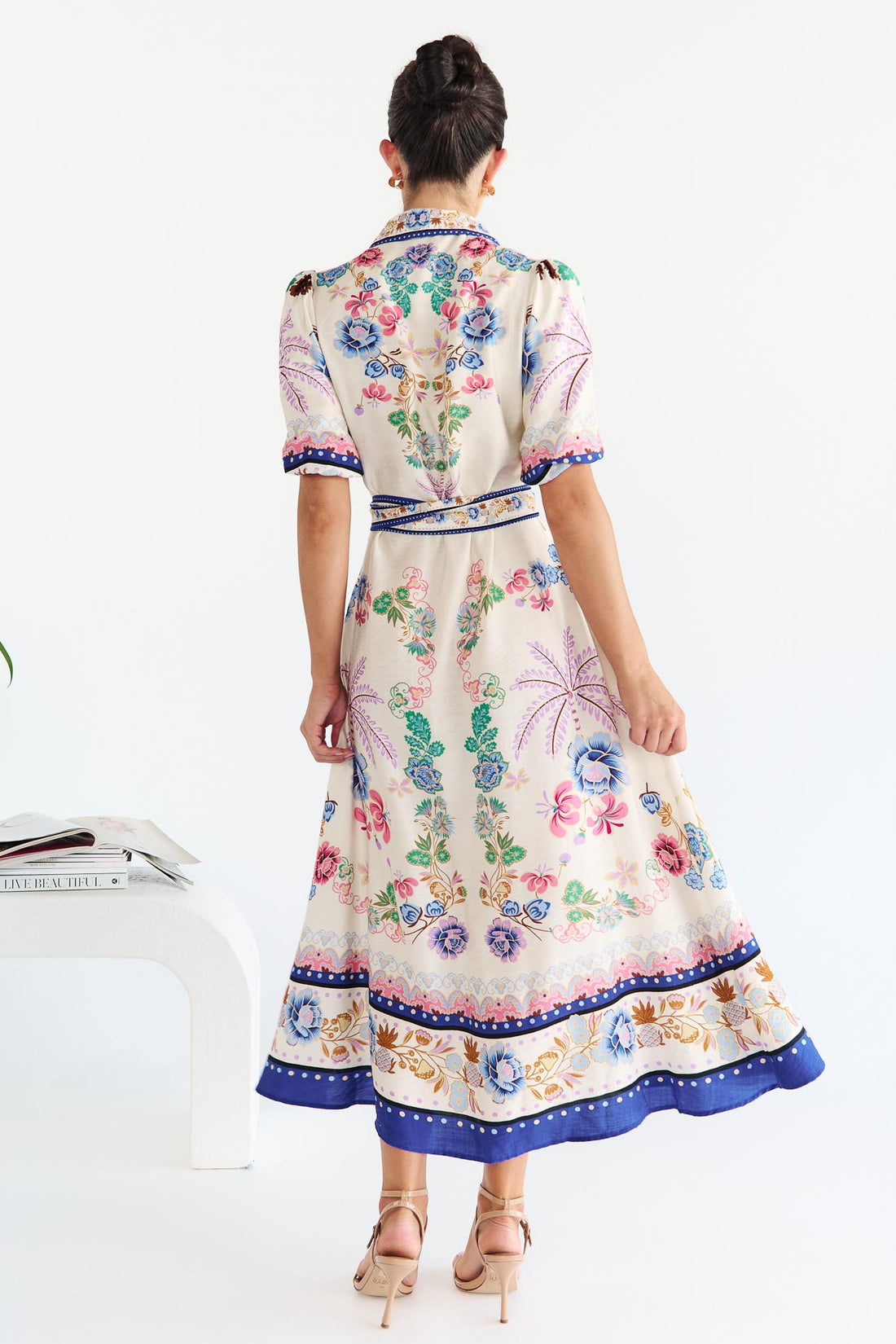 Meredith Maxi Shirt Dress - Floral