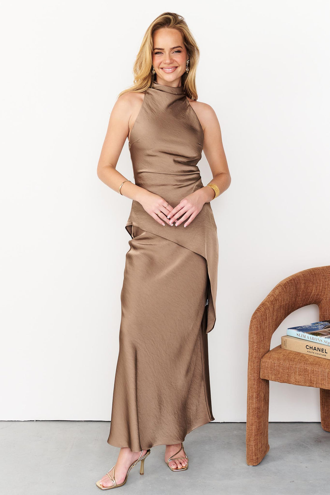 Micah Satin Set - Mocha