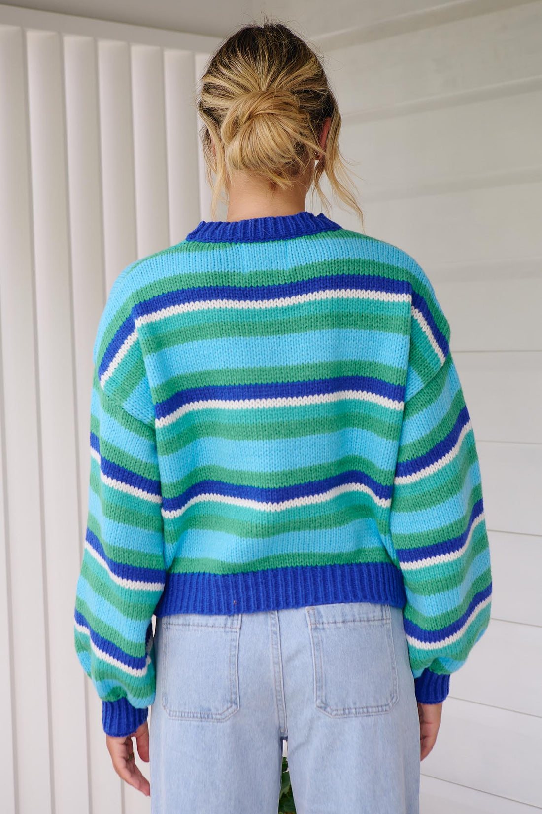 Milly Stripe Knit - Blue