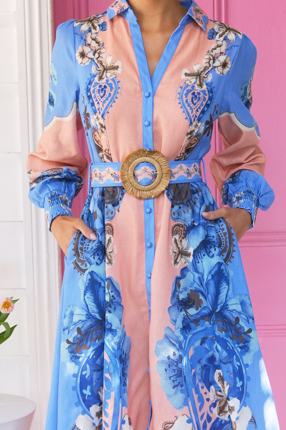 Miraya Maxi Dress - Willow Blue