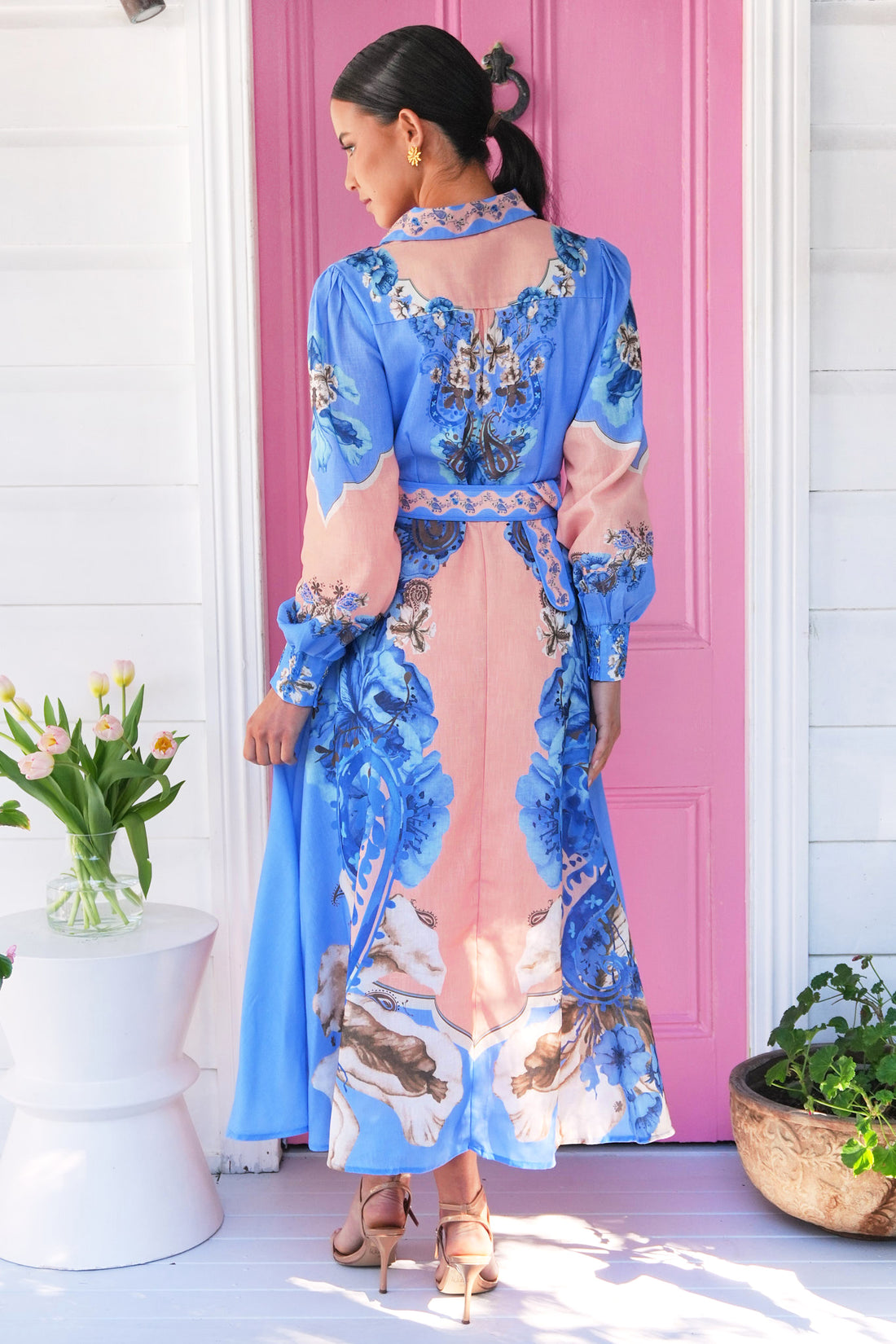Miraya Maxi Dress - Willow Blue