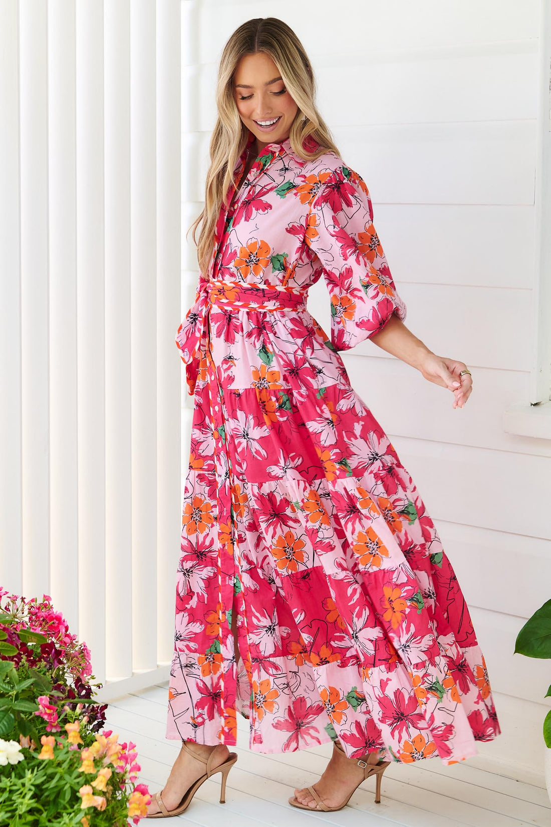 Nicky Maxi Dress - Strawberry - SALE