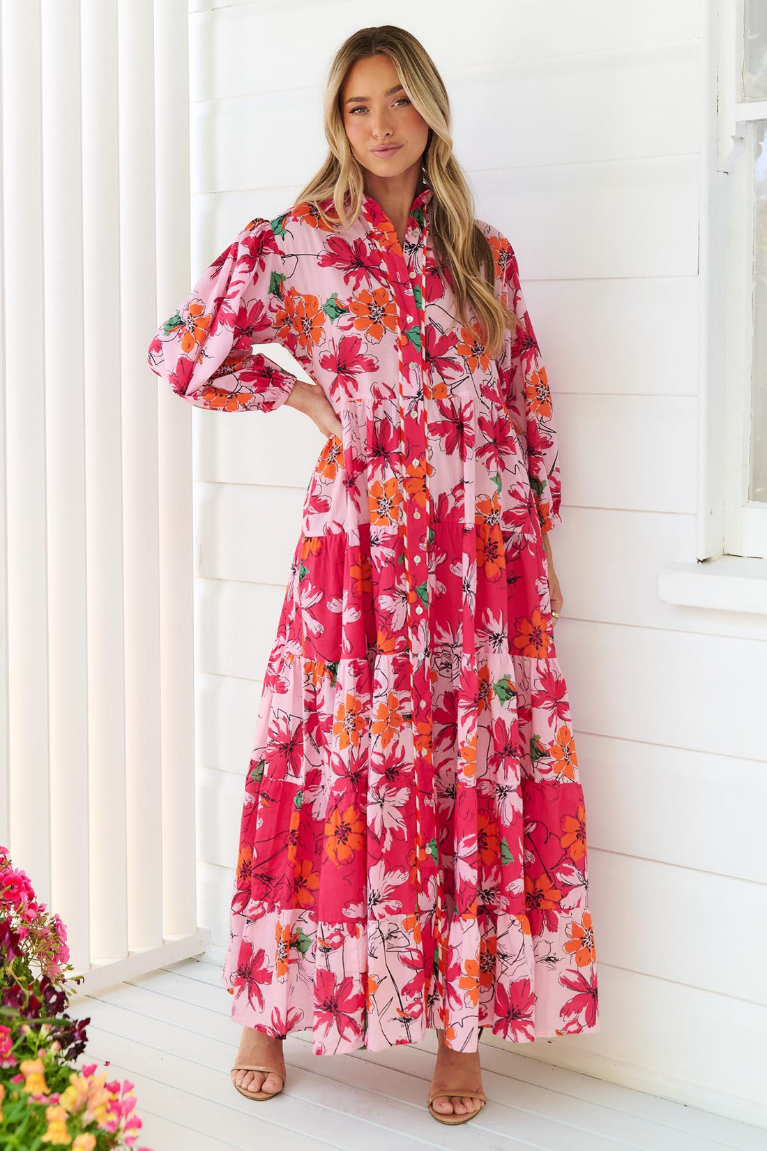 Nicky Maxi Dress - Strawberry - SALE