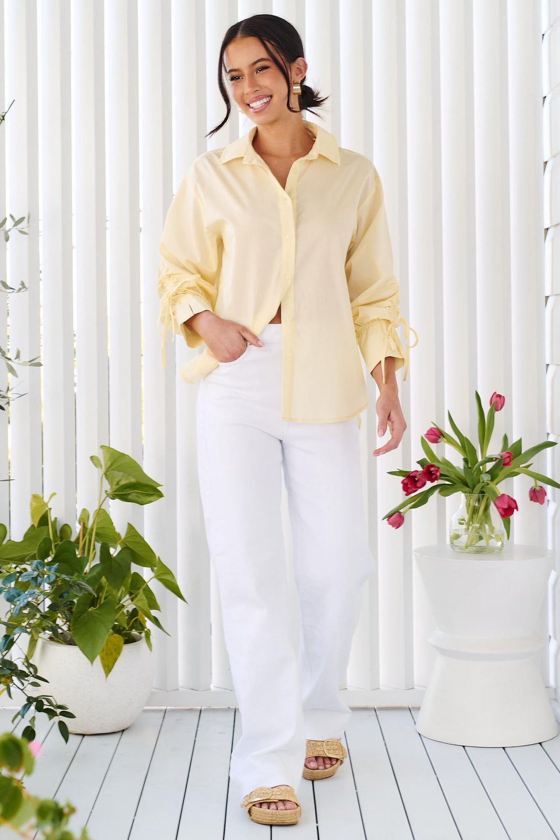 Nikki Cotton Shirt - Butter