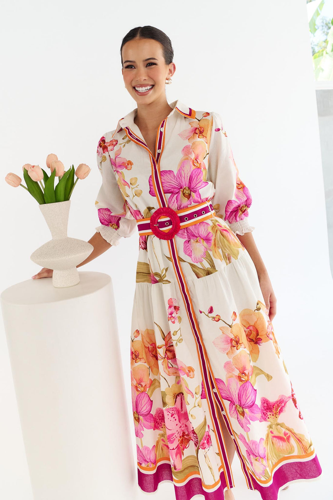 Orchid Midi Dress