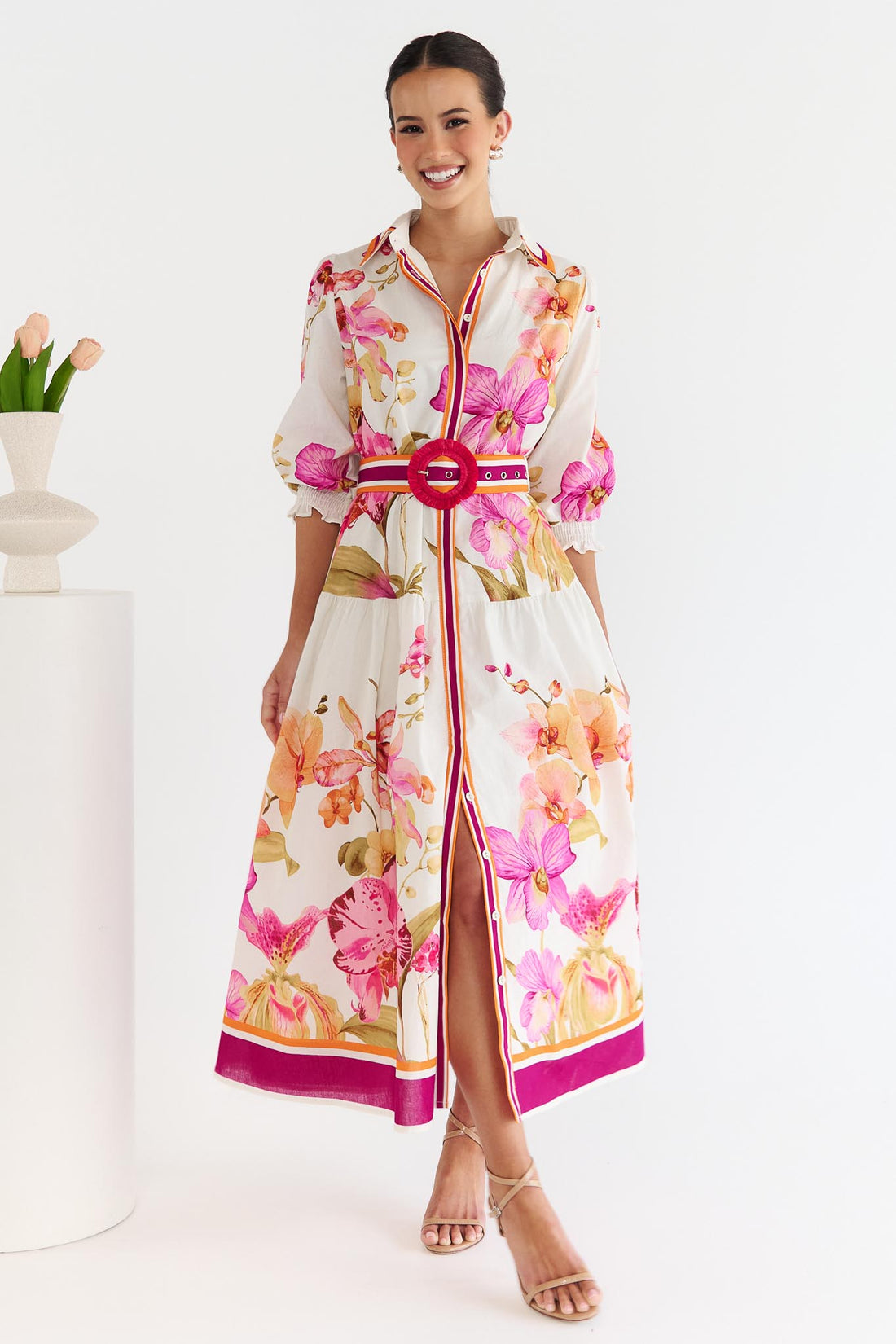 Orchid Midi Dress