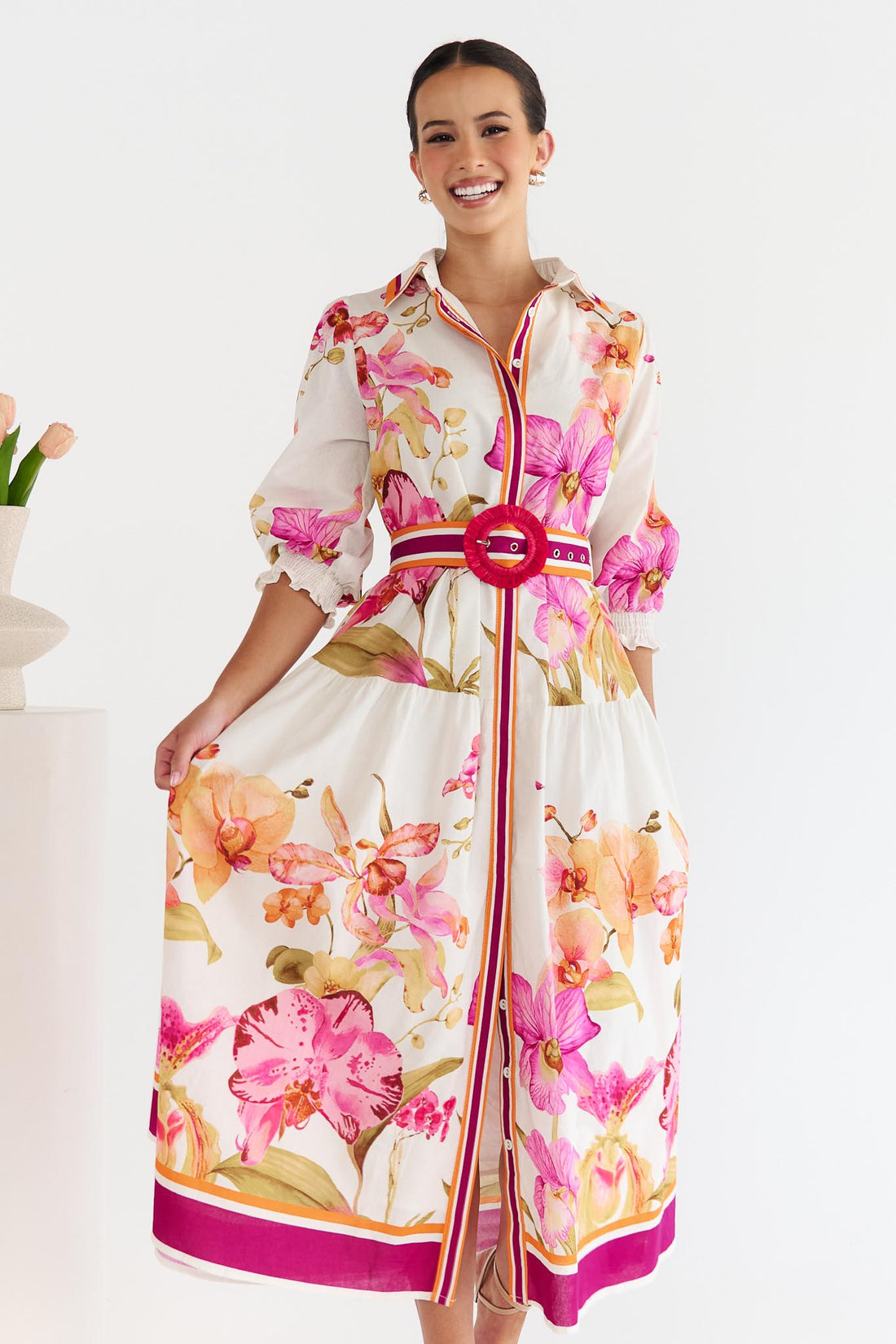 Orchid Midi Dress