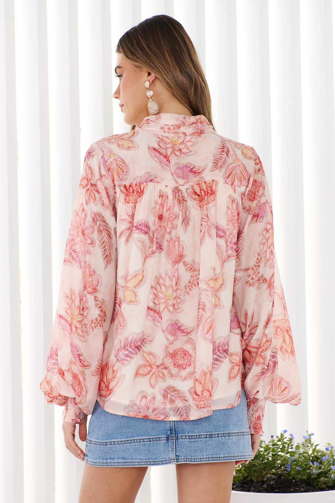 Paige Shirt - Pink Floral
