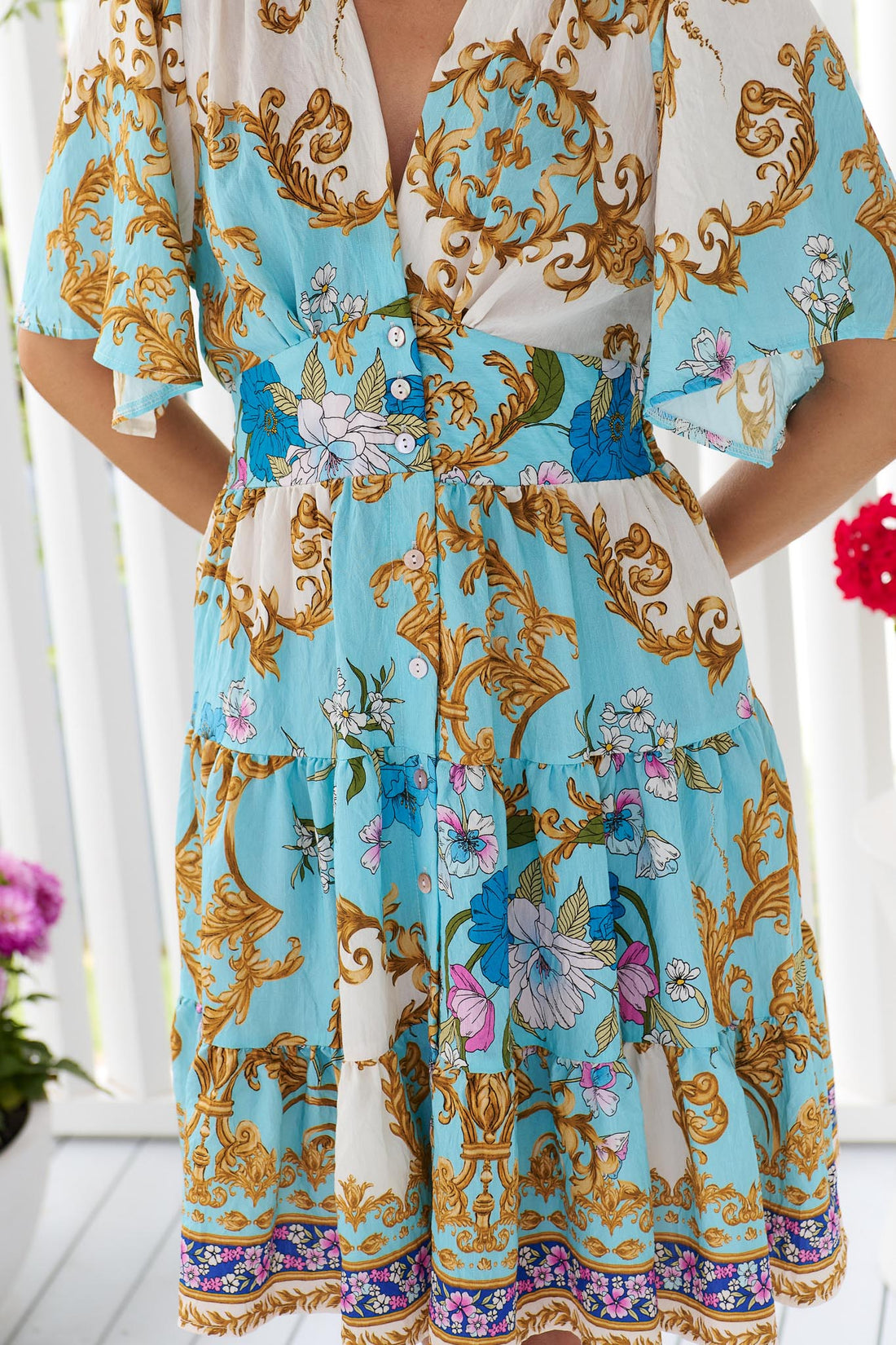 Paloma Flutter Sleeve Dress
