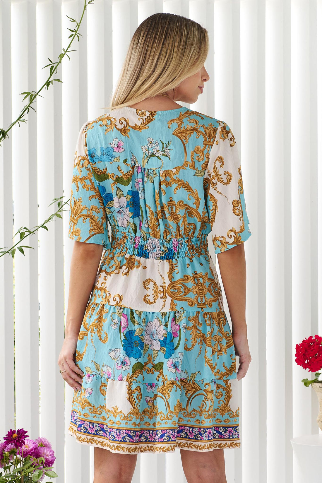 Paloma Flutter Sleeve Dress