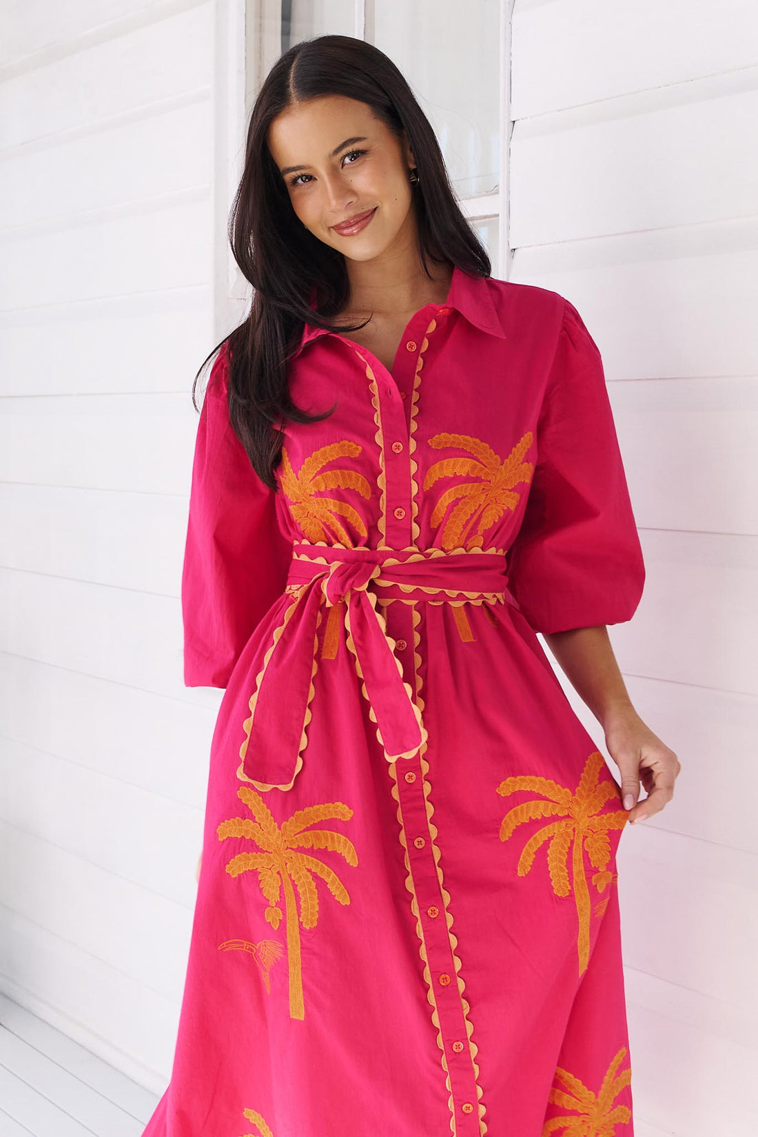 Palm Cove Dress - Pink