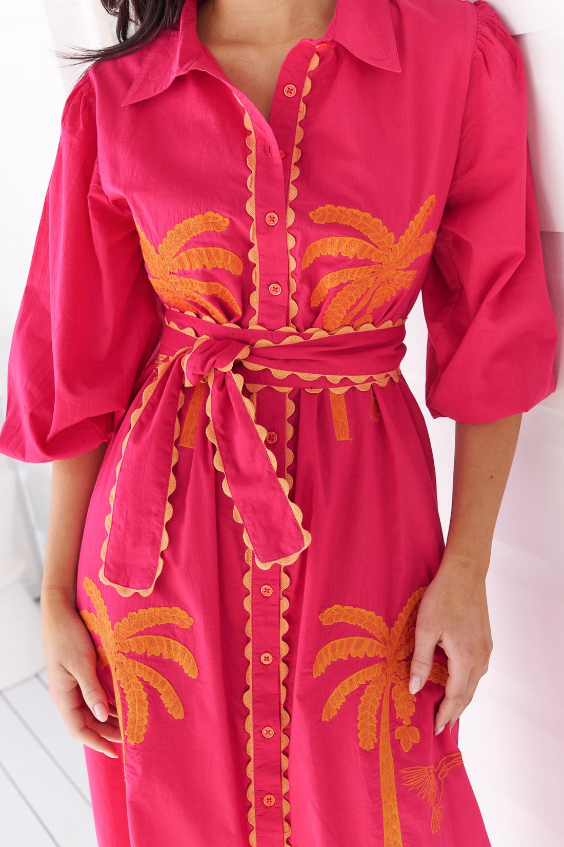 Palm Cove Dress - Pink