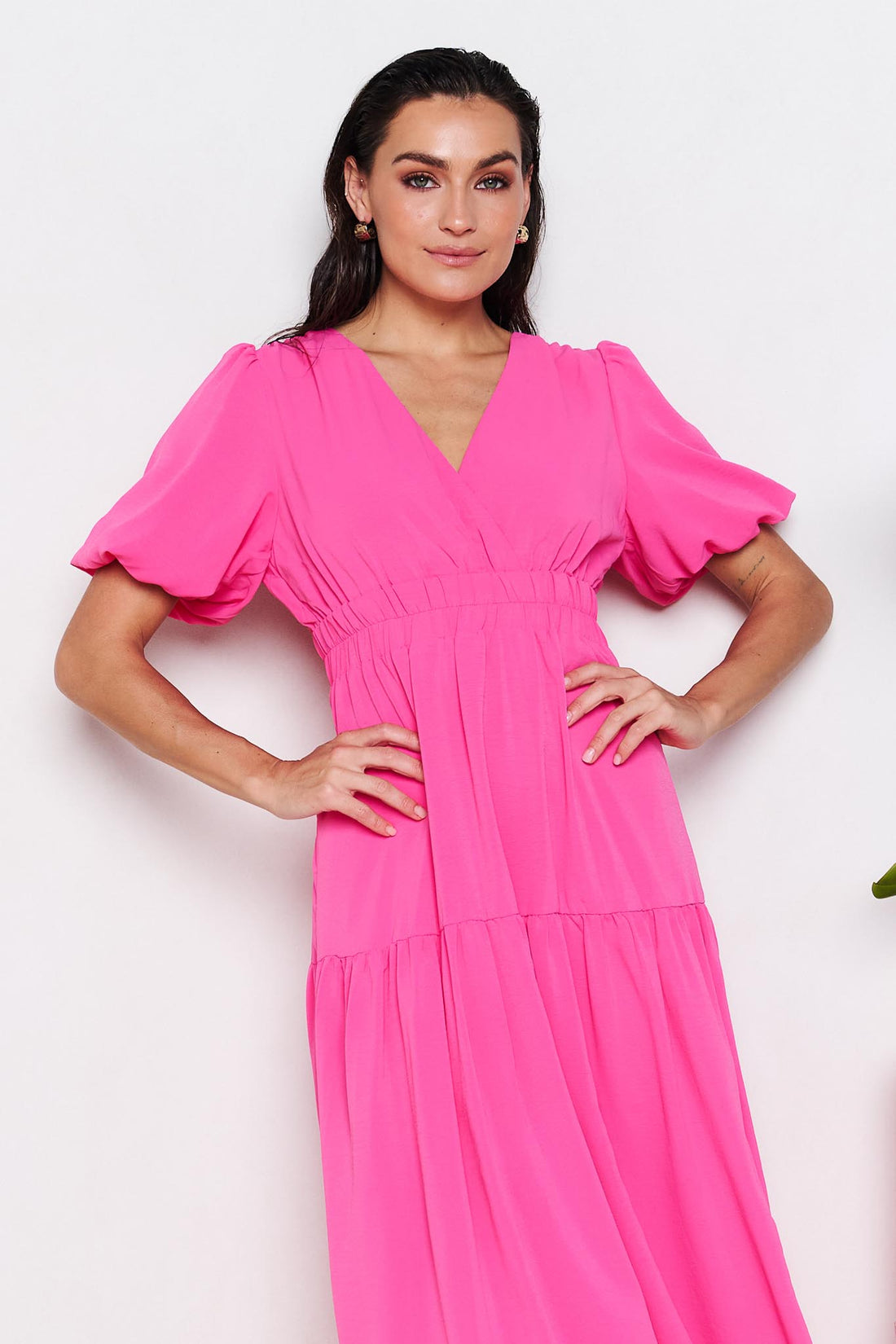 Pippa Midi Dress - Pink