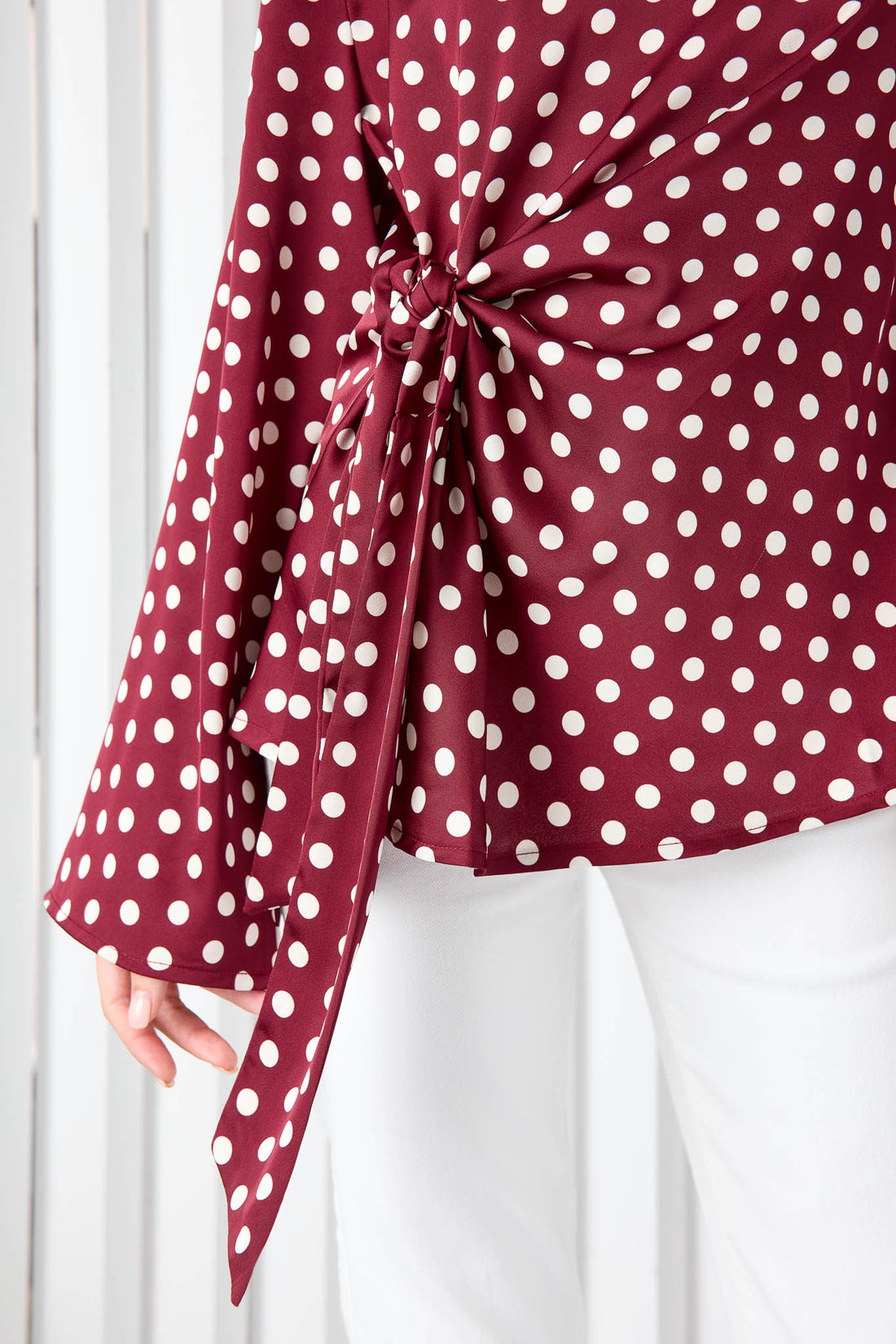 Poppy Spot Print Top