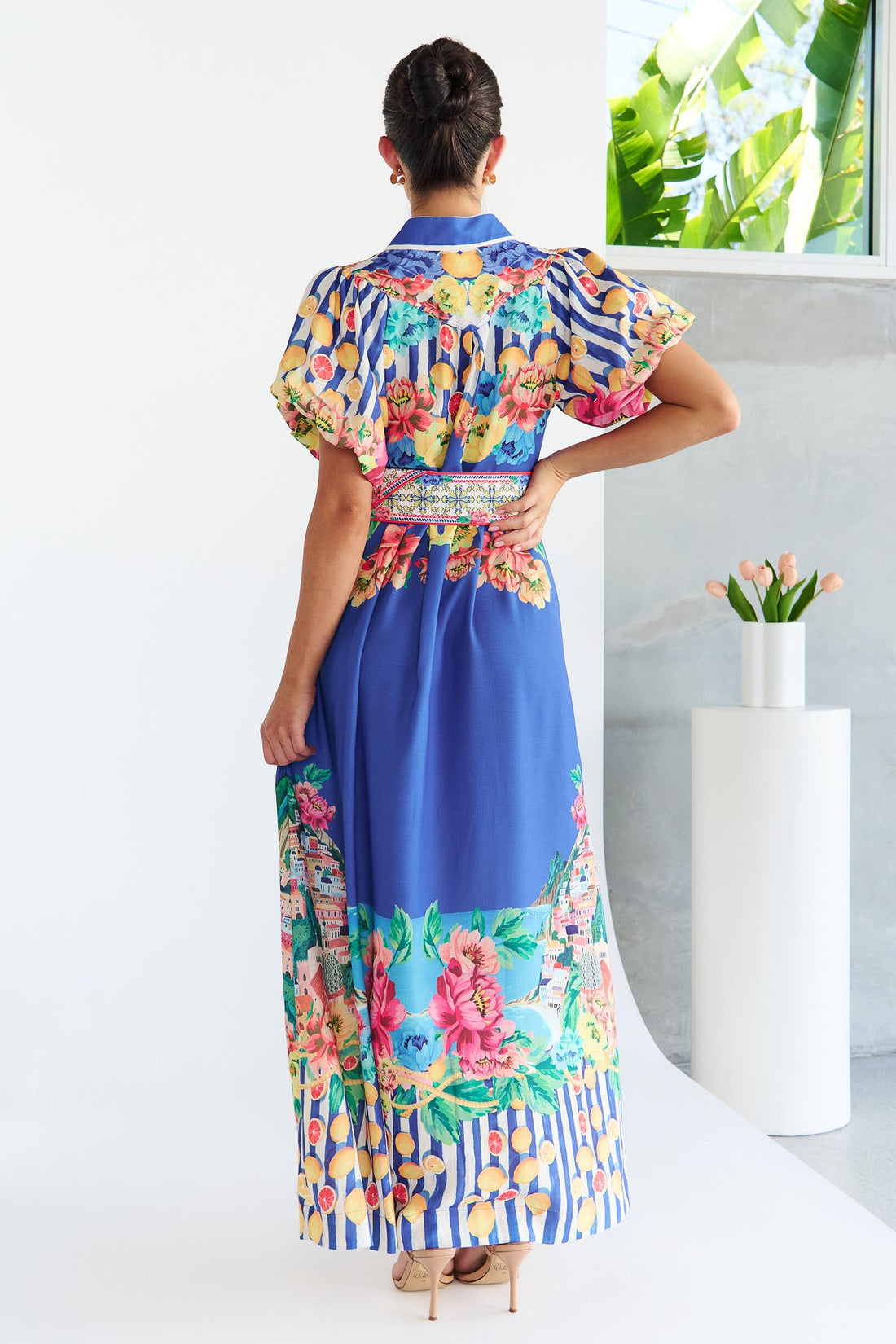 Positano Maxi Dress - Blue - Exclusive