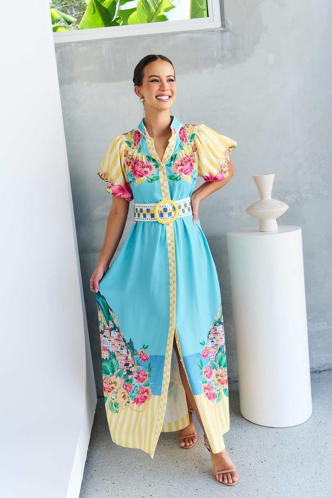 Positano Maxi Dress - Lemon - Exclusive