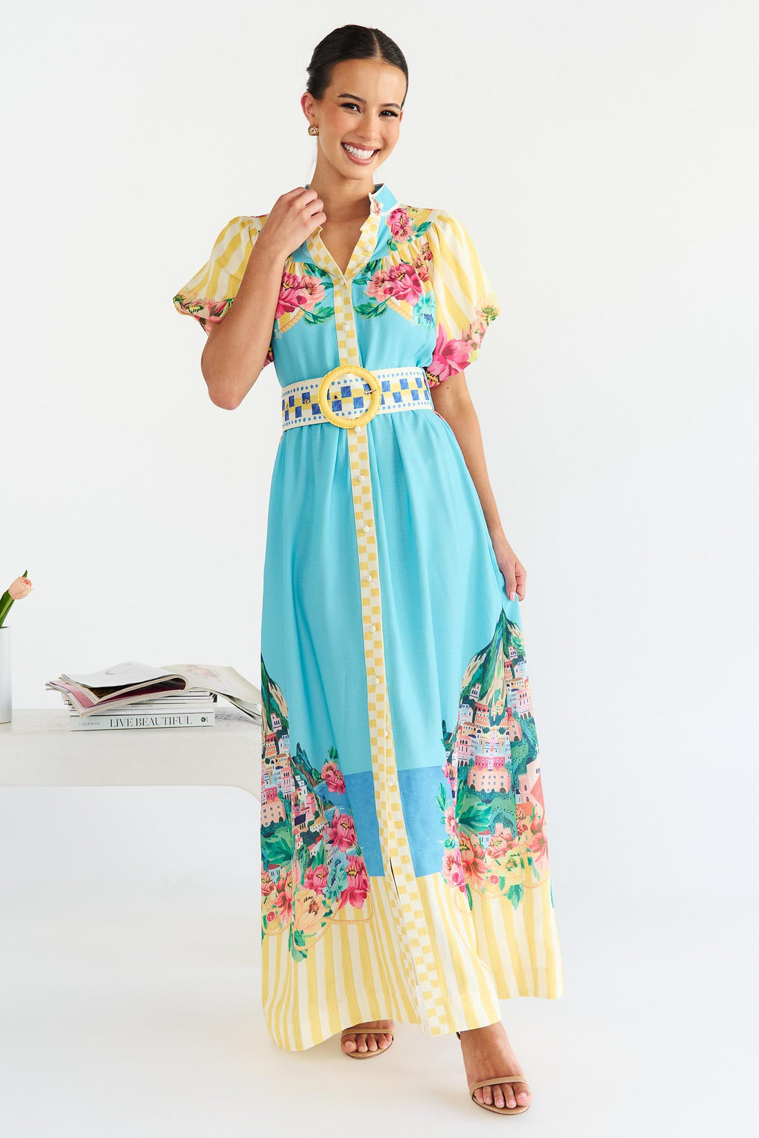 Positano Maxi Dress - Lemon - Exclusive