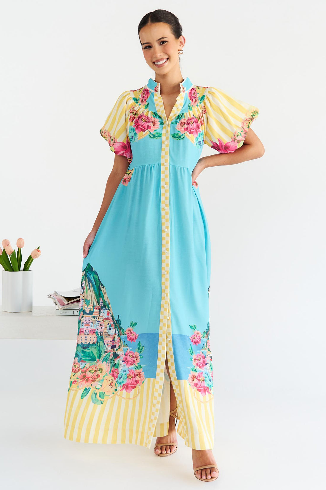 Positano Maxi Dress - Lemon - Exclusive