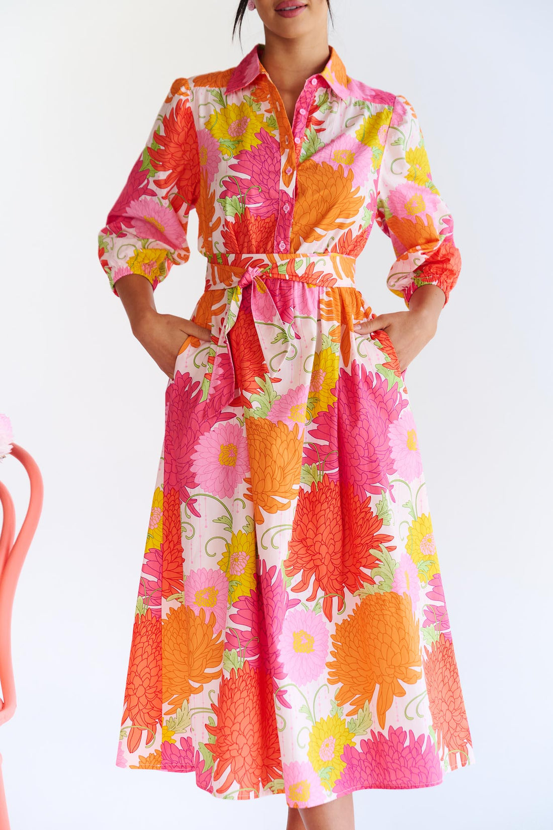 Remi Dress - Floral Bunches - Maude Vivante - FINAL SALE