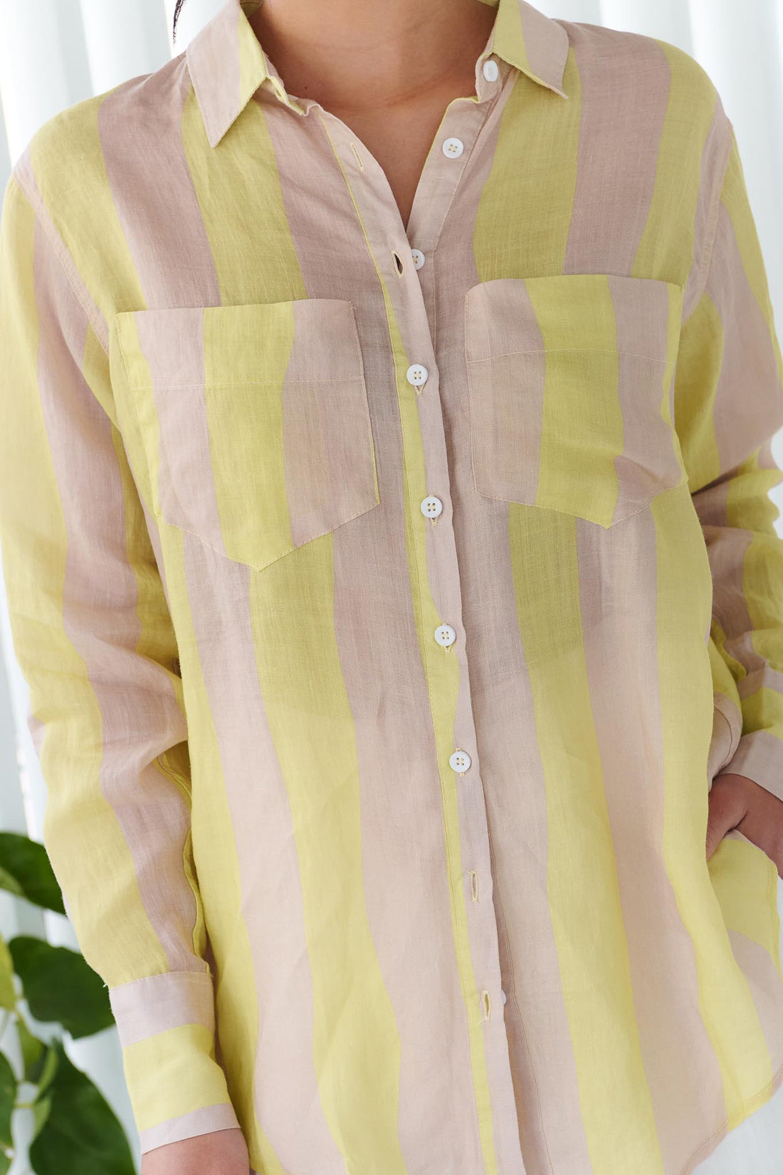 Ricci Linen Shirt - Cheesecake