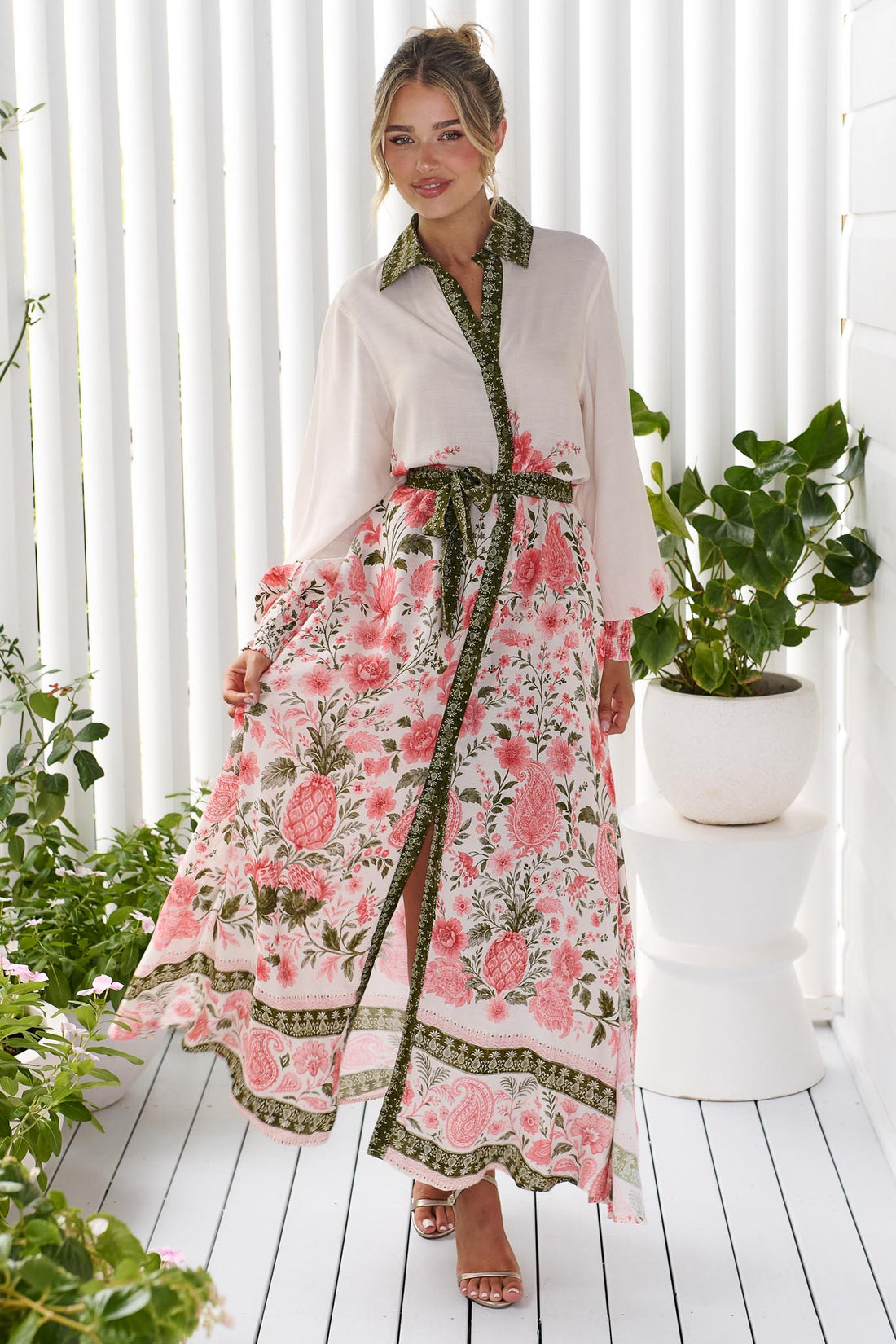 Rosalie Maxi Shirt Dress