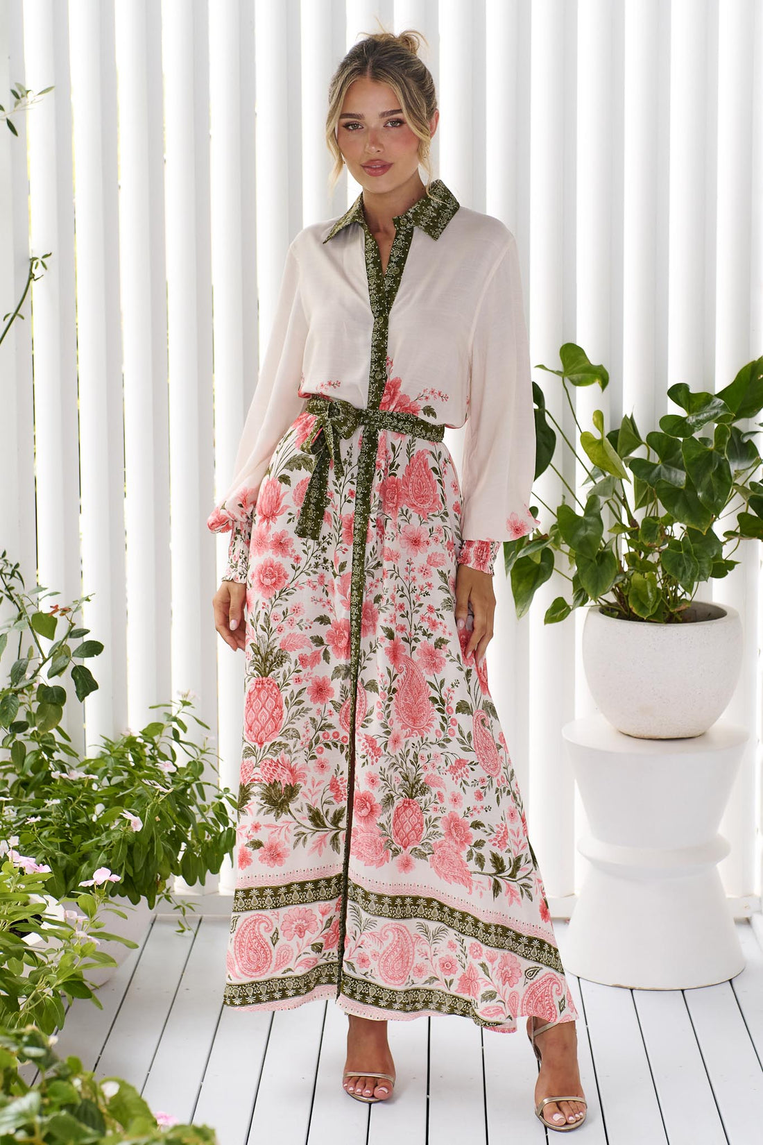 Rosalie Maxi Shirt Dress