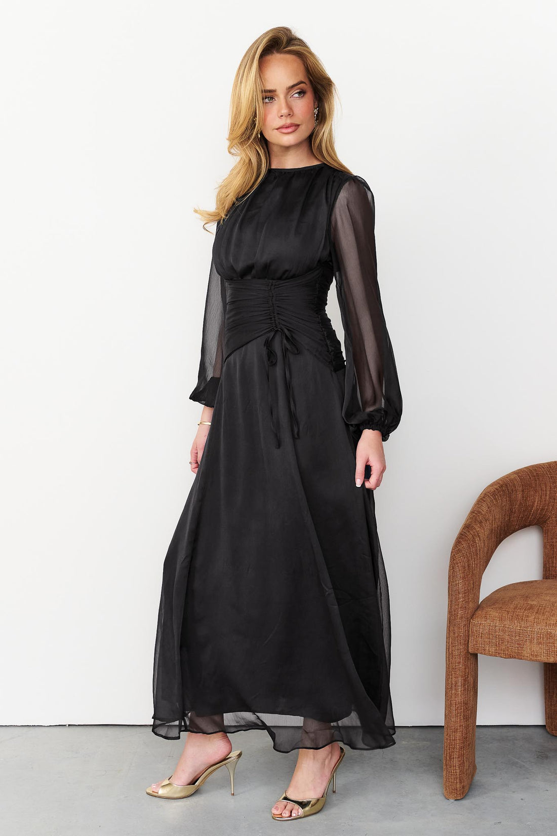 Sabine Maxi Dress - Black - Exclusive - PREORDER **