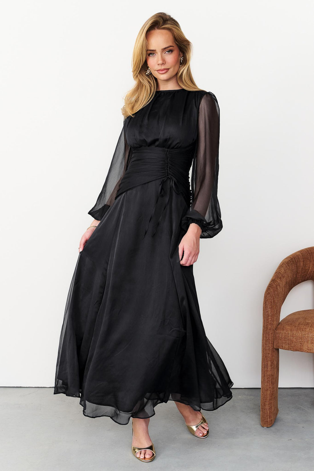 Sabine Maxi Dress - Black - Exclusive - PREORDER **