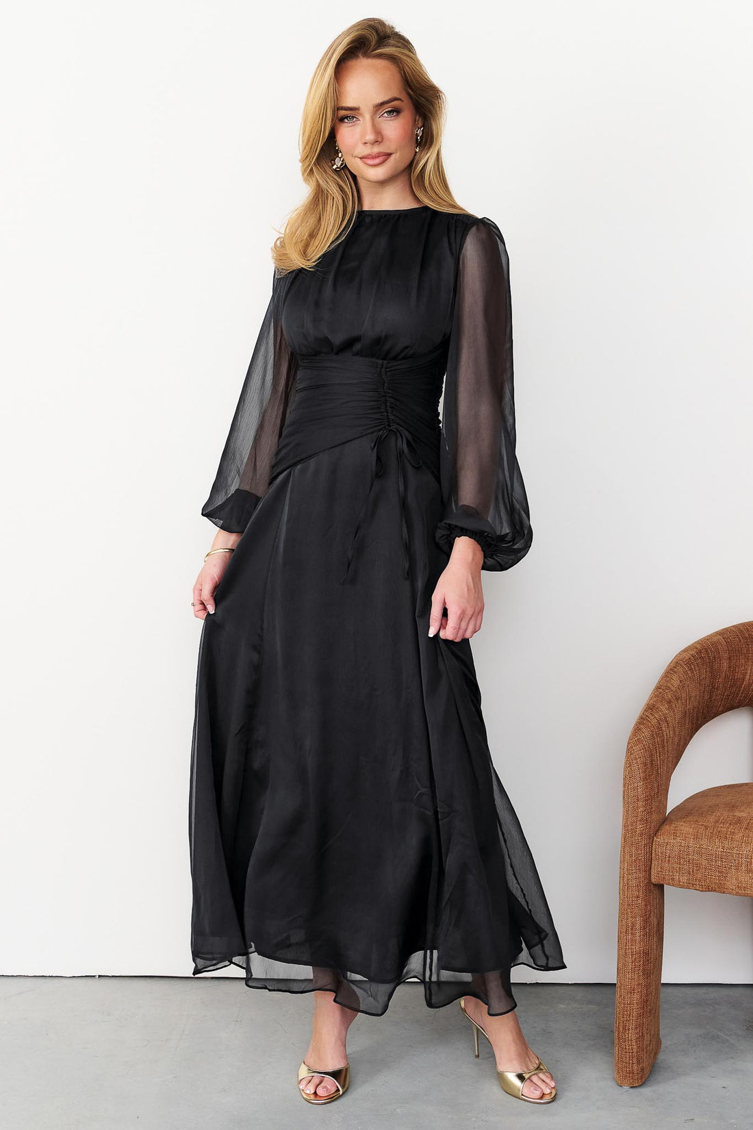 Sabine Maxi Dress - Black - Exclusive - PREORDER **