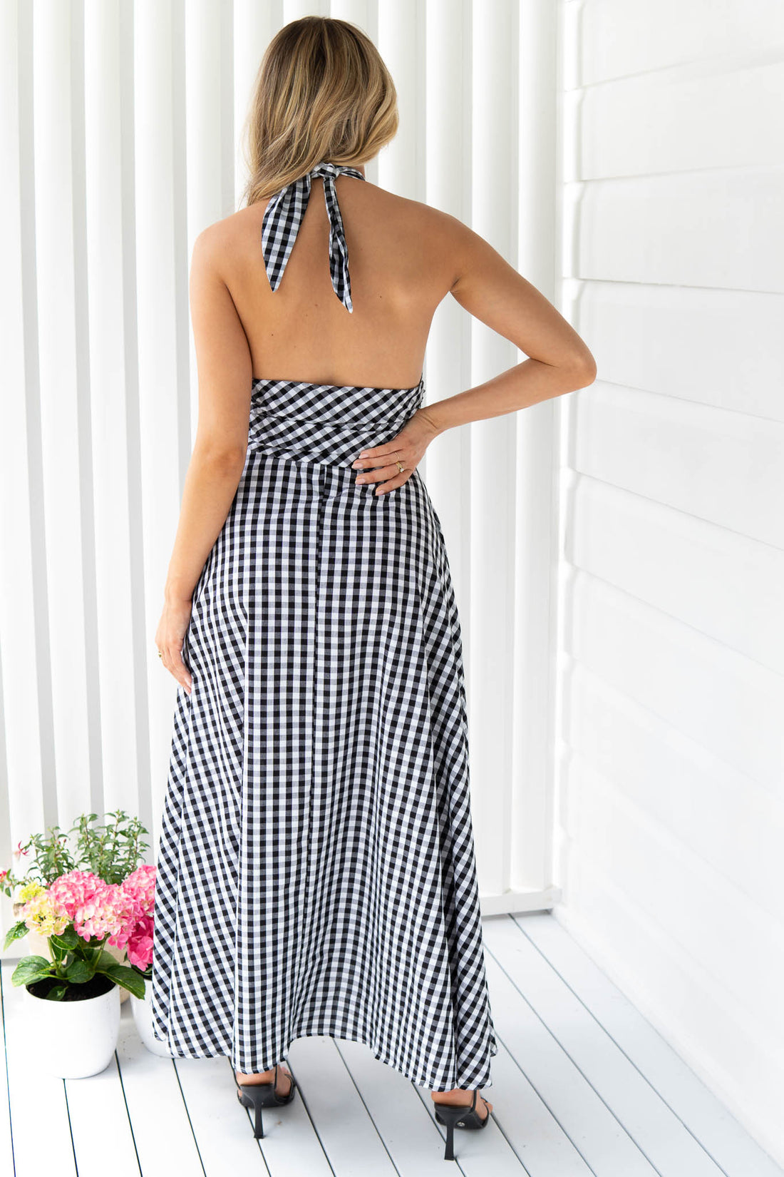 Sacha Black Halter Maxi - FINAL SALE