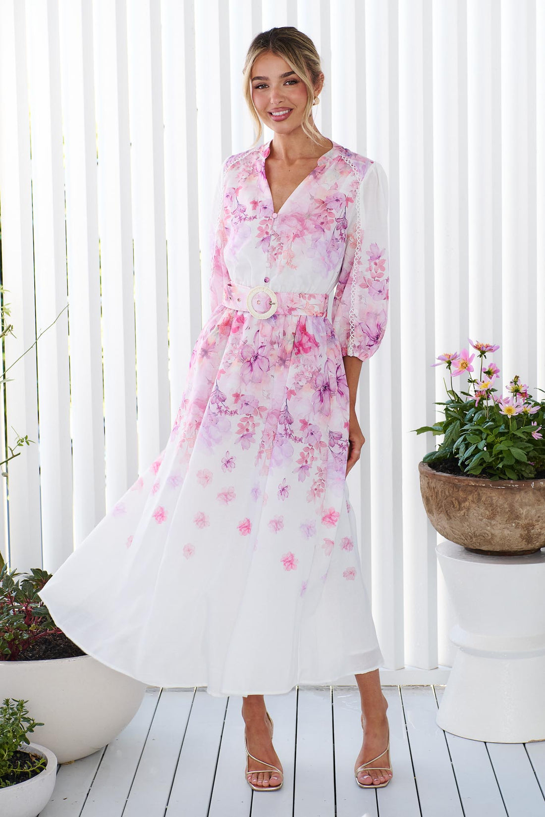 Sapphire Midi Dress - Willow Bloom