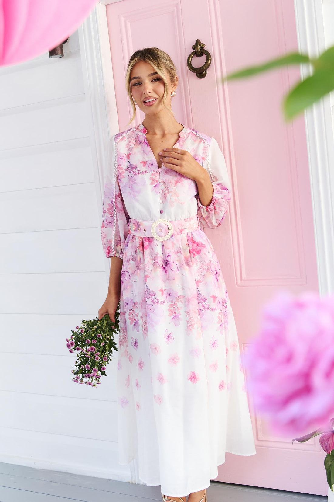 Sapphire Midi Dress - Willow Bloom