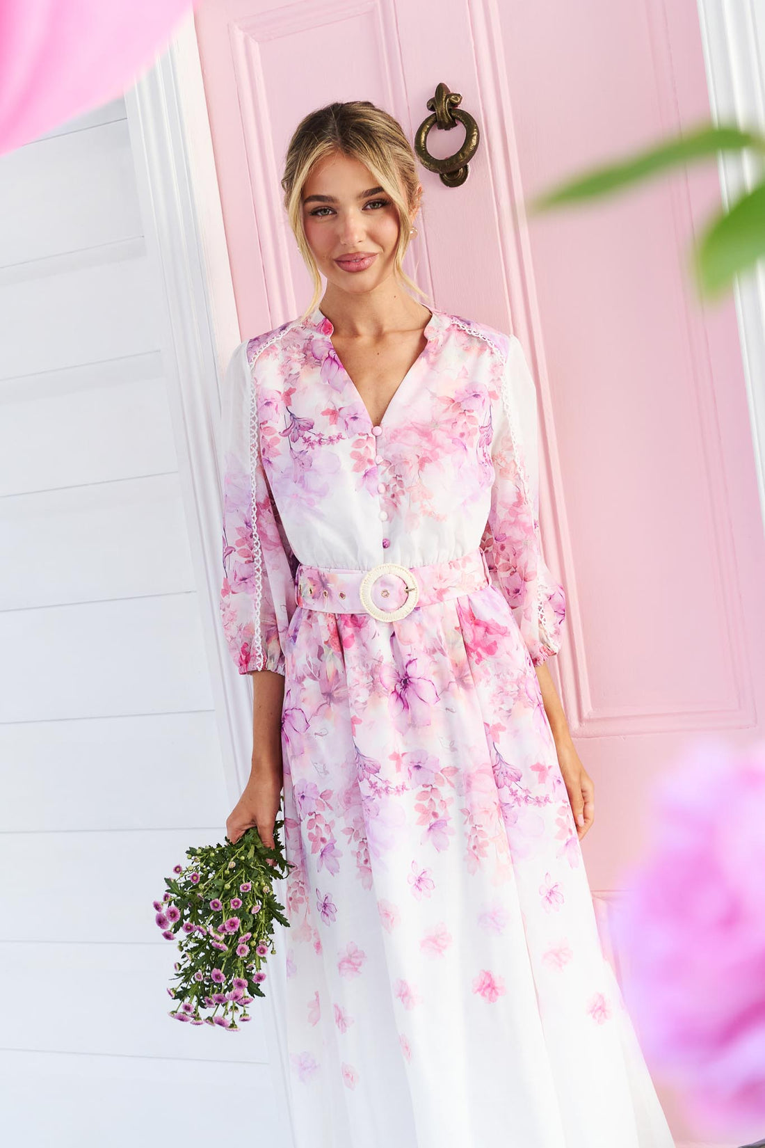 Sapphire Midi Dress - Willow Bloom