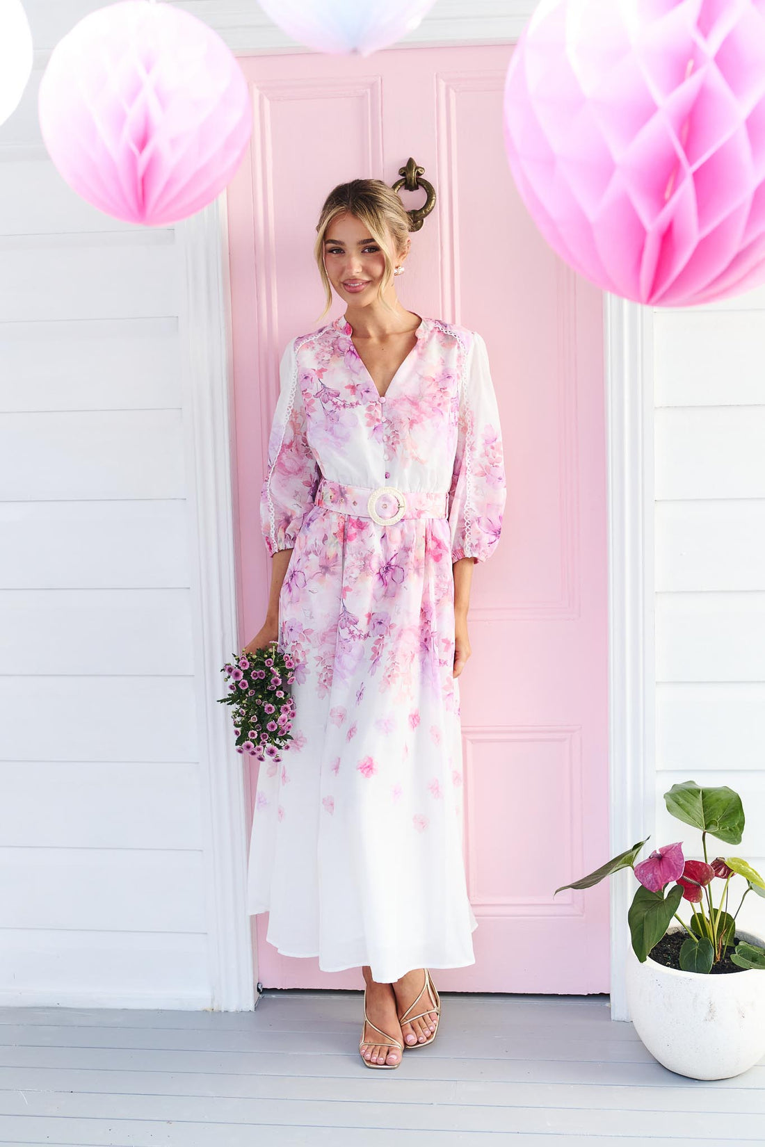 Sapphire Midi Dress - Willow Bloom