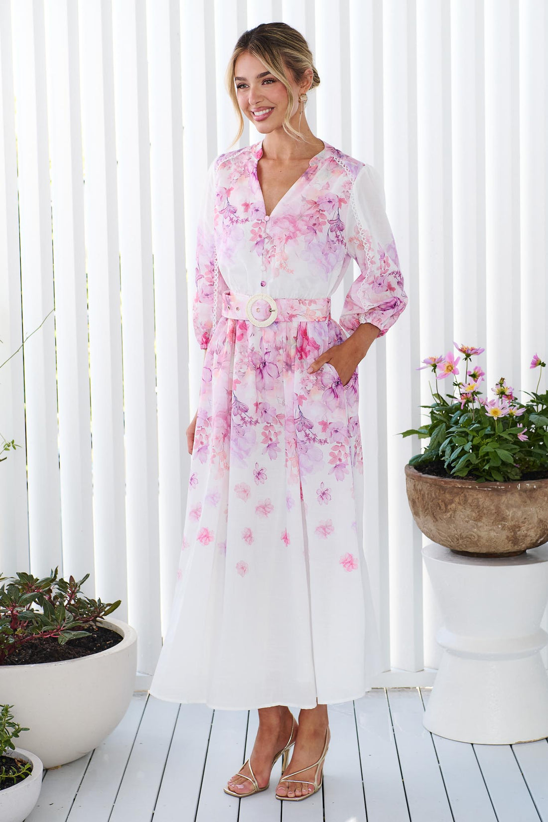 Sapphire Midi Dress - Willow Bloom