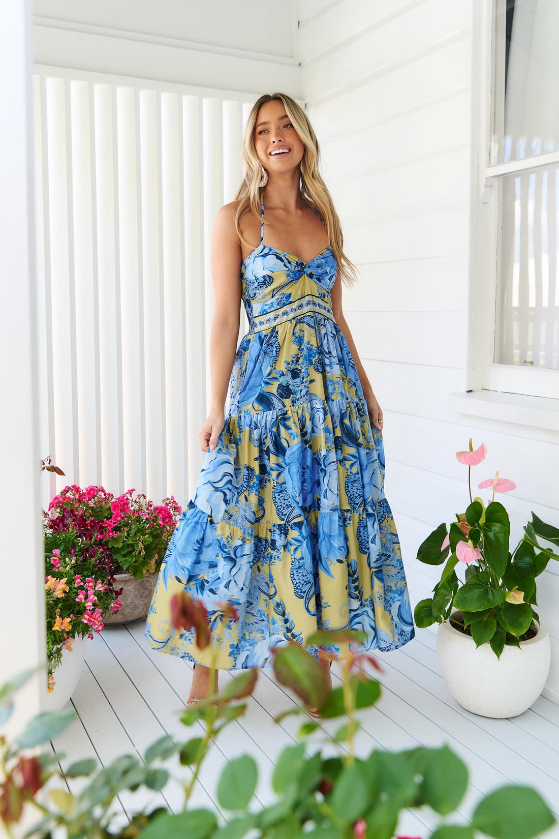 Sara Maxi Dress - Blue - SALE